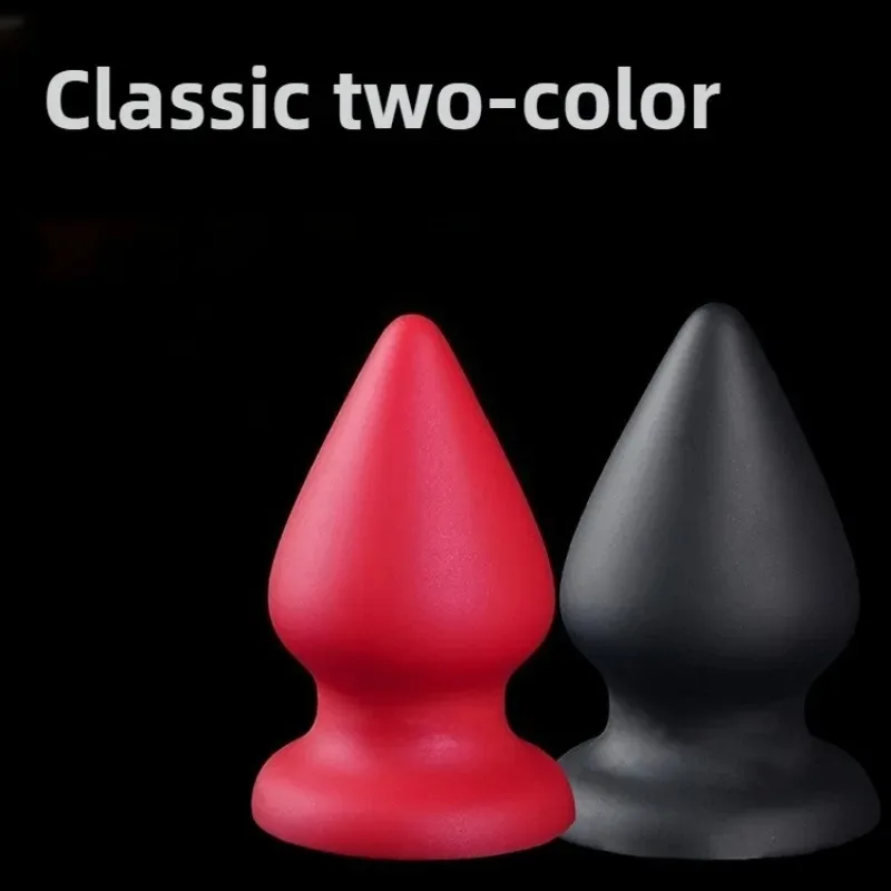 S-XXXL Huge Anal Plug Liquid Silicone Soft Conical Butt Plug Big Anal Dildos for Women Men G-spot /prostate Massage 18+ Sex Toys view 3