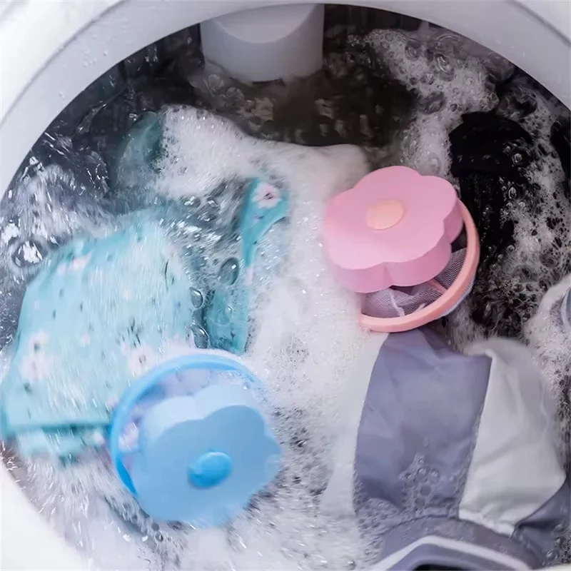 Laundry Ball Washing Machine Filter Bag Washing Machine Hair Remover Protective Washing Bag Floating Hair Filter Hair Collector