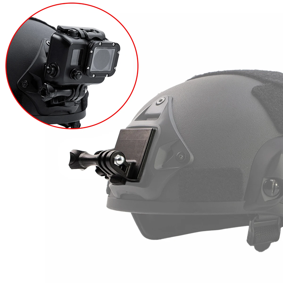 FAST/MICH/NVG Helmet Accessories Tactical Helmet Base Adapter Fixed Mount For GoPro Hero Action Camera