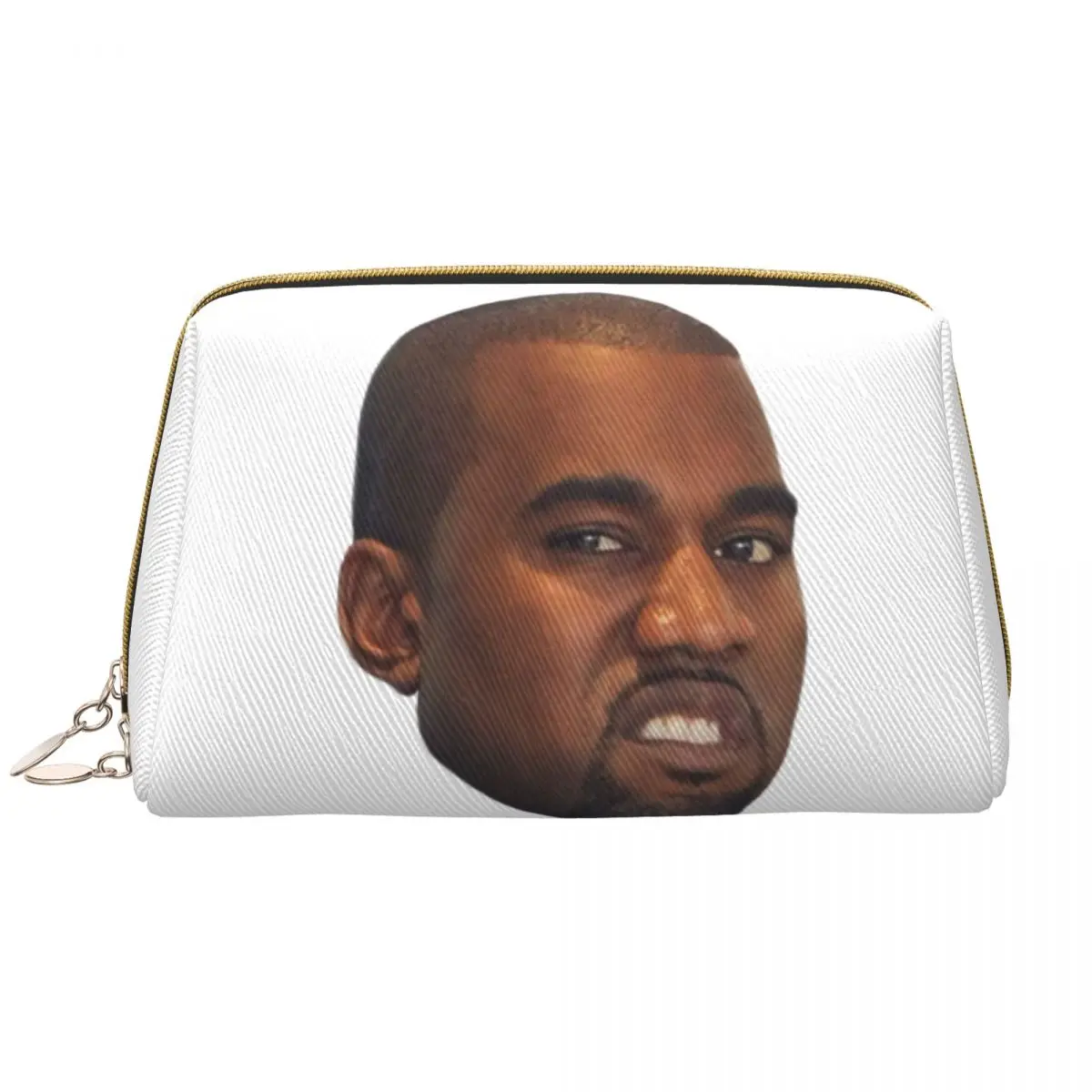 

Funny Kanye West Meme Cosmetic Bag Women Cute Big Capacity Rapper Music Producer Makeup Case Beauty Storage Toiletry Bags