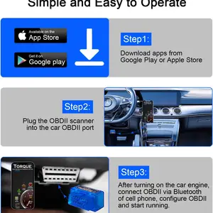 ELM327 V2.1 OBD2 CAR DIAGNOSTIC SCANNER, CHECK ENGINE SCAN TOOL, CODE READER, CAR FAILURE DETECTOR 10 Main Sales Scanner Automotive - №1