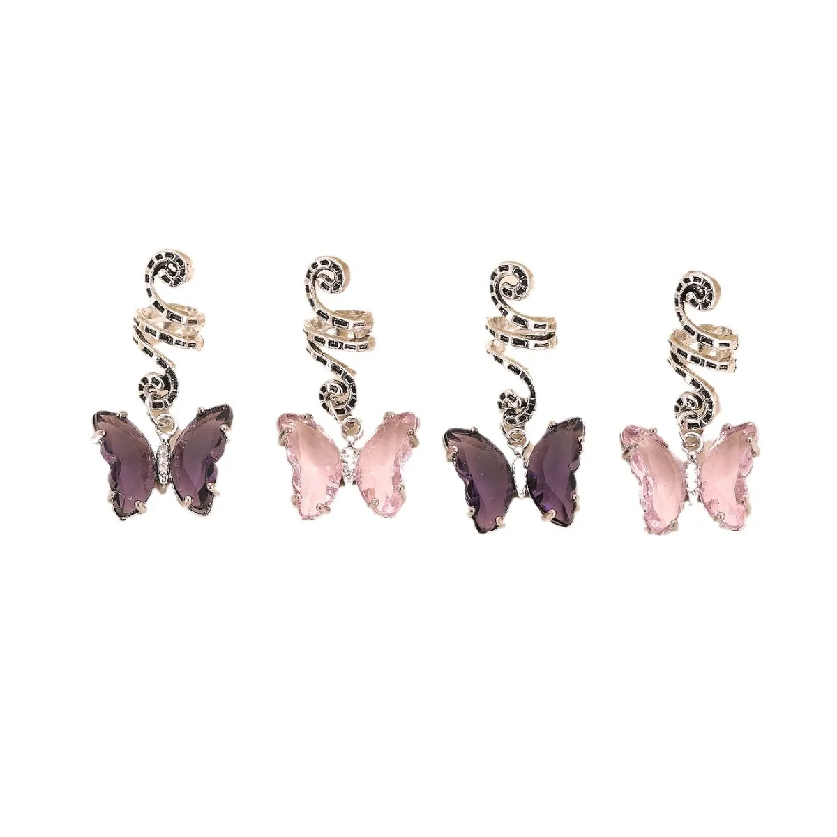 New DIY alloy braid spring pendant hair buckle hair ring pendant accessory fashionable and best-selling hair accessory