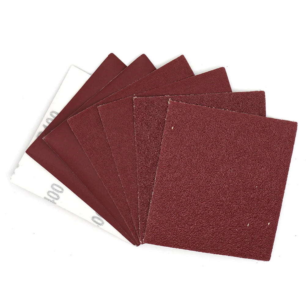 Flocking Sand Paper Sanding Paper Polishing Grinding Polisher Red Accessories Alumina For Rust For Wood Granule