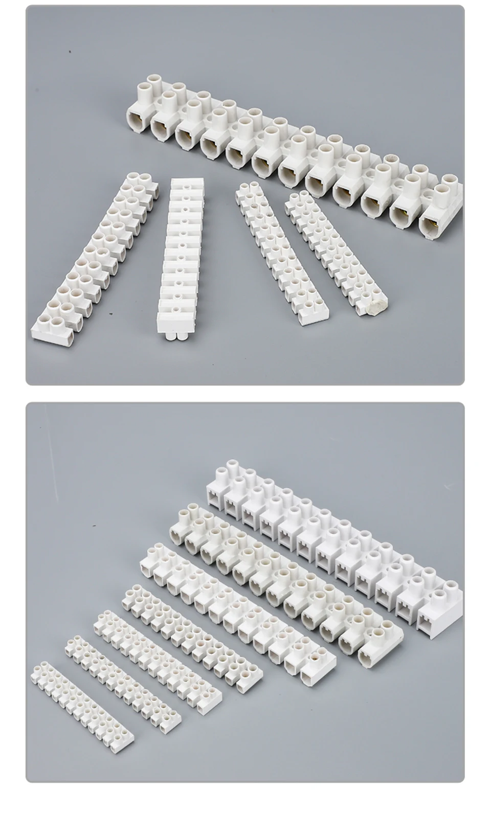 10 Stück 12-Positionen Elektrische Kabelverbinder, flammhemmend, X3-1012, 20A 30A, Klemmenblöcke, Barriere-Klemmenleiste, Kunststoffklemmen – Detail 9