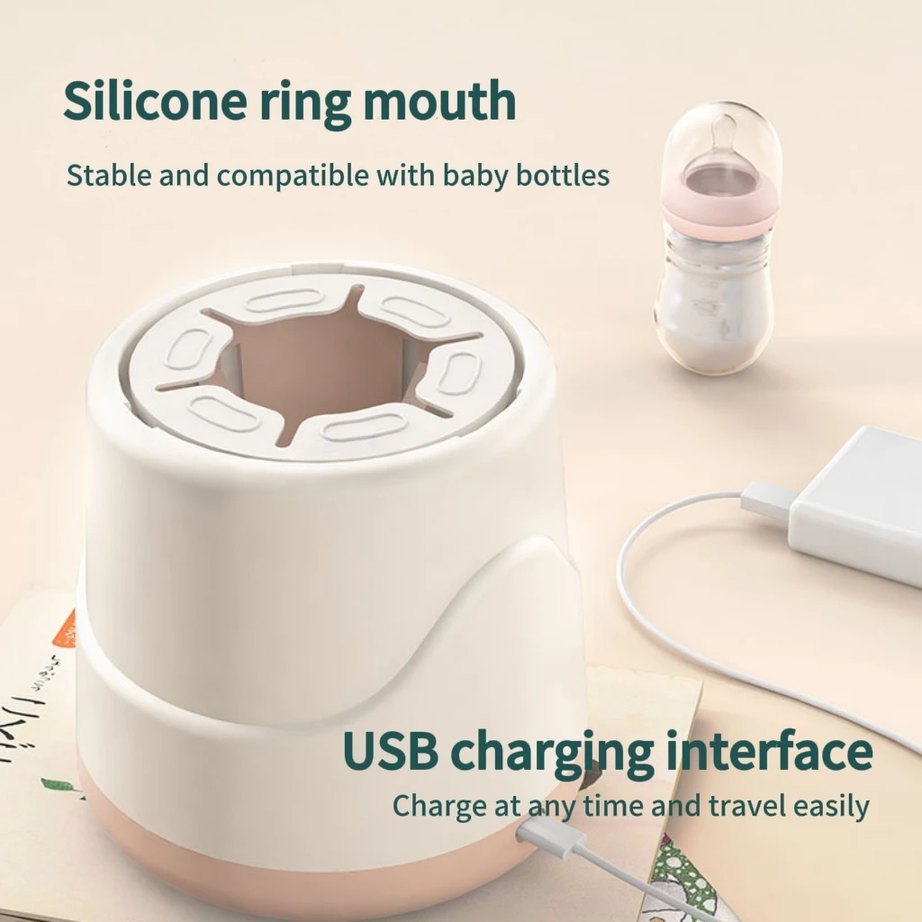 المحمولة القابلة لإعادة الشحن الحليب شاكر الذكية USB الكهربائية زجاجة الطفل شاكر آلة الحليب مسحوق خلاط خلاط 1200mAh