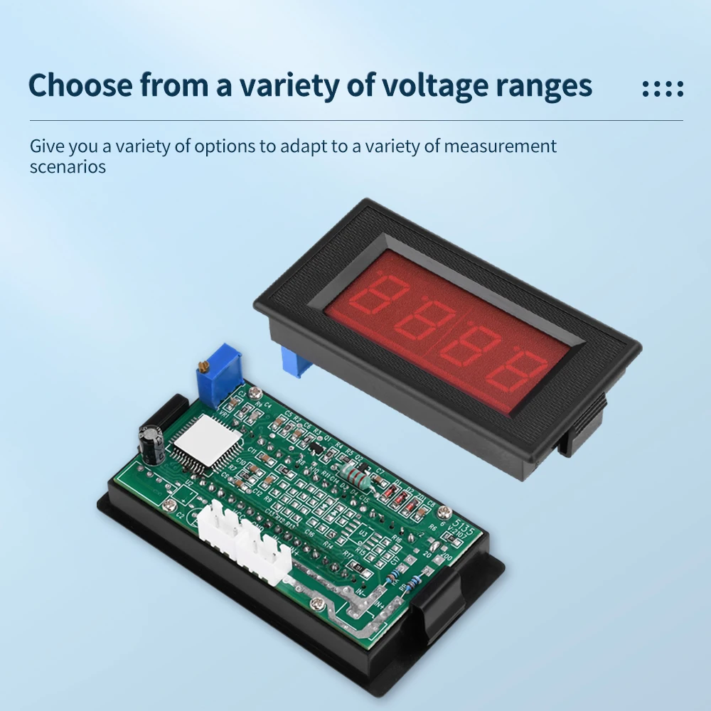 VHHD 5135A DC Digital Voltmeter DC 5V DC200mV/2V/20V/200V/500V/1000V Voltage Tester Meter Volt  With Potentiometer