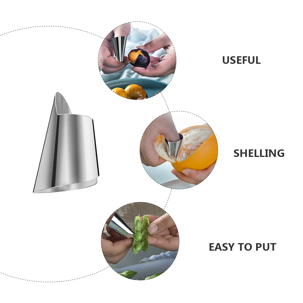 

Adjustable Finger Guard Stainless Steel Vegetable Chopper Tomato Slicer Hand Protector for Kitchen Peeler Nut Shelling Tool