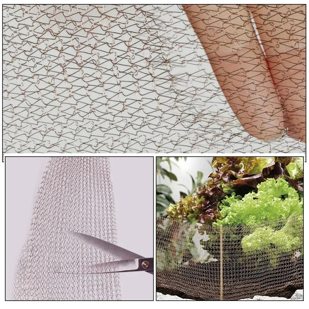 Copper Mesh Snail Stopper Roll for Gardens Plants Potted Plants Vents Crevice Sealing Rodent Proof Heavy Duty Knitted Mesh