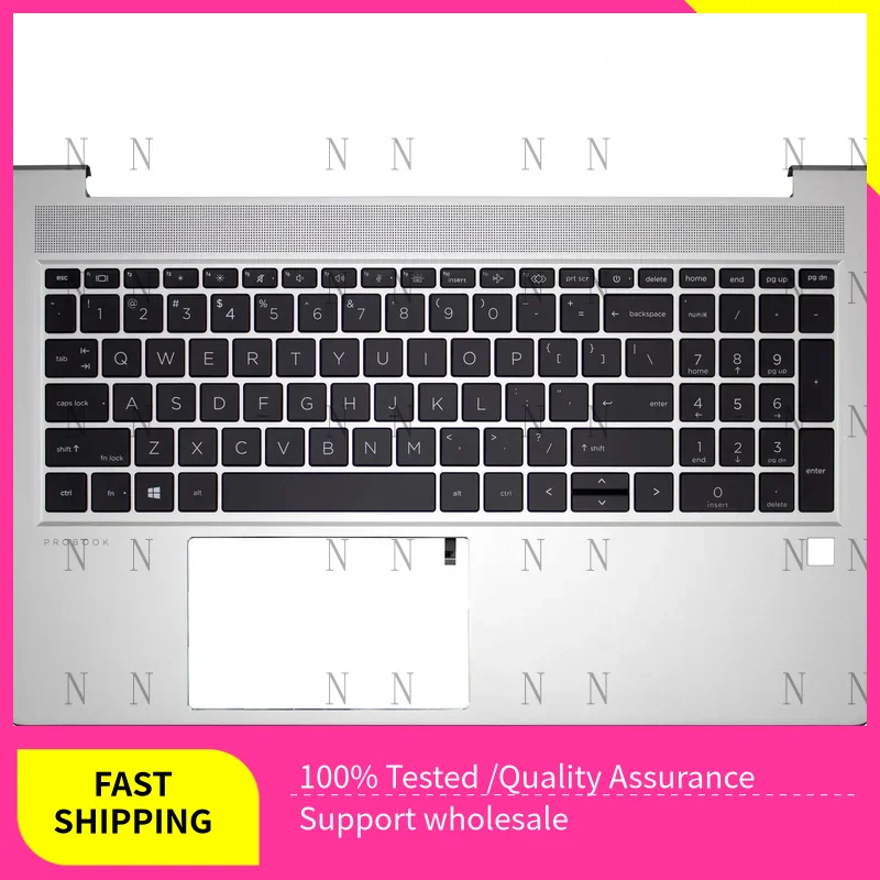 

YJJ для HP ProBook 450 G8 455 G8, чехол для упора для рук, чехол с подсветкой, клавиатура США M21742-001