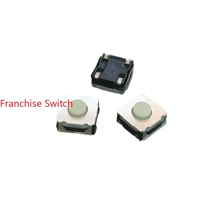 

100PCS SKRAALE010 6.2*6.2*3.4 White Soft Silicone, Car Button