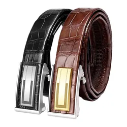Leather top layer men's belt Fashion casual student youth Korean version all wear denim belt