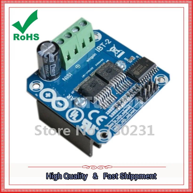 

Free Shipping DC 43A Double BTS7960B Stepper Motor Driver H-Bridge PWM For Smart Car