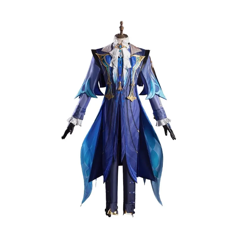 COS-KiKi Genshin تأثير Neuvillette القاضي لعبة البدلة وسيم تأثيري حلي هالوين كرنفال حفلة لعب الأدوار الزي XS-3XL #5
