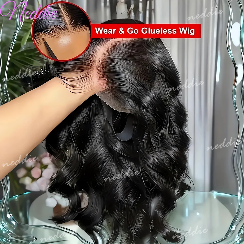 

Парик из натуральных волос Body Wave без клея, готовый к использованию, 4x4, 5x5, предварительно вырезанный, готовый к носке, бразильский, с предварительно вычесанной линией роста волос