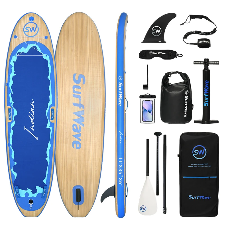 

Inflatable Stand Up Paddle Board 11'x34"x6" With Accessories
