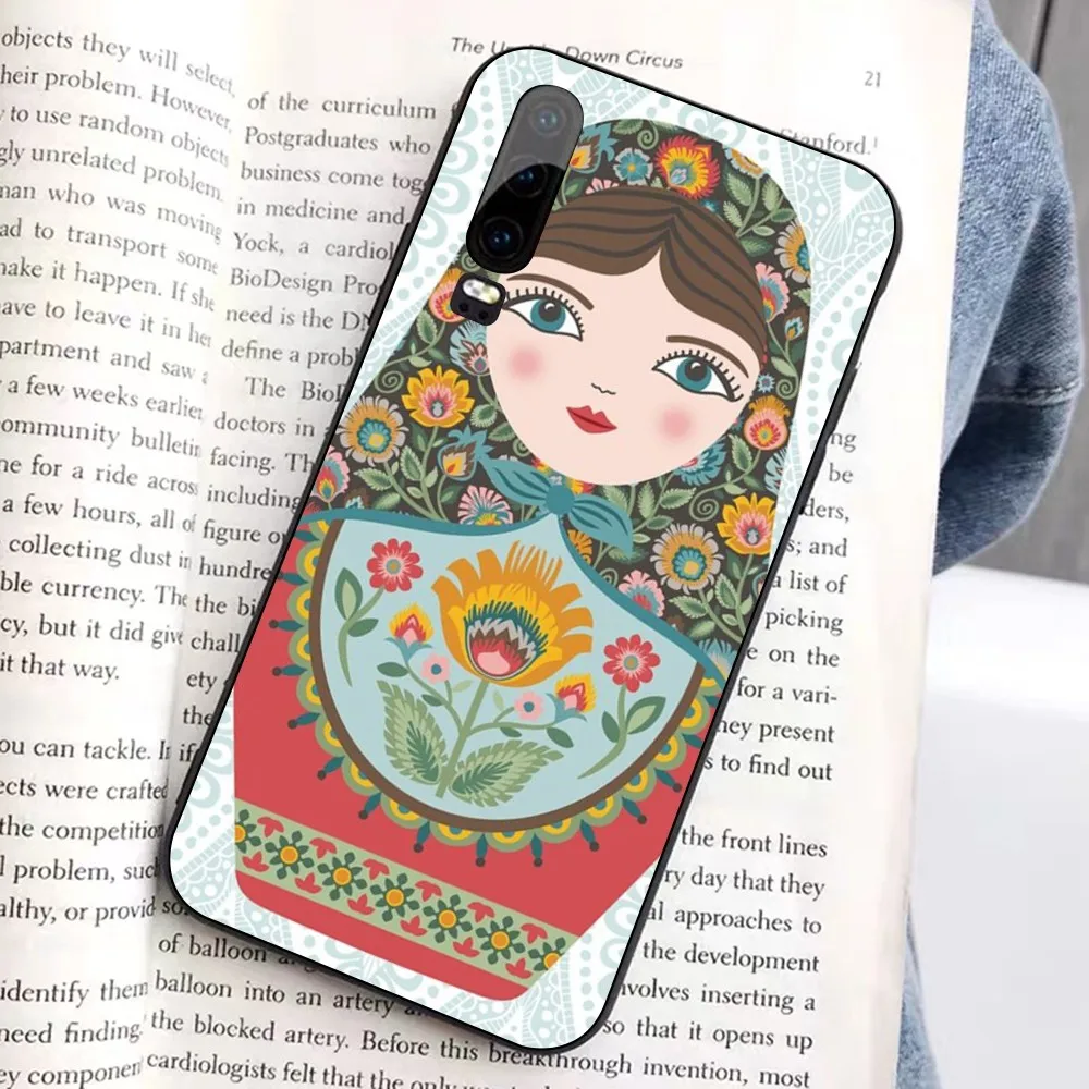 Cute Russian Dolls Matriochkas Phone Case For Huawei Honor 10 lite 9 20 7A 9X 30 50 60 70 pro plus Soft Silicone Cover