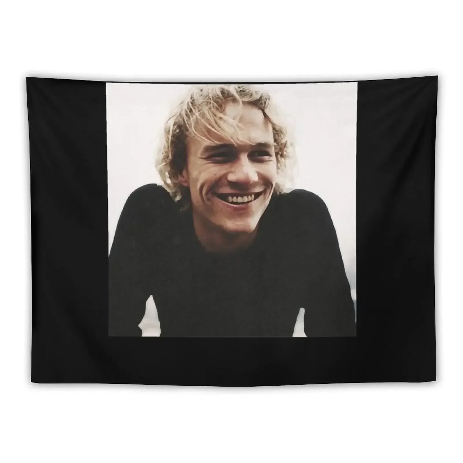 

Blond Heath ledger on black background Tapestry Outdoor Decor Aesthetic Room Decor Korean Bathroom Decor Tapestry