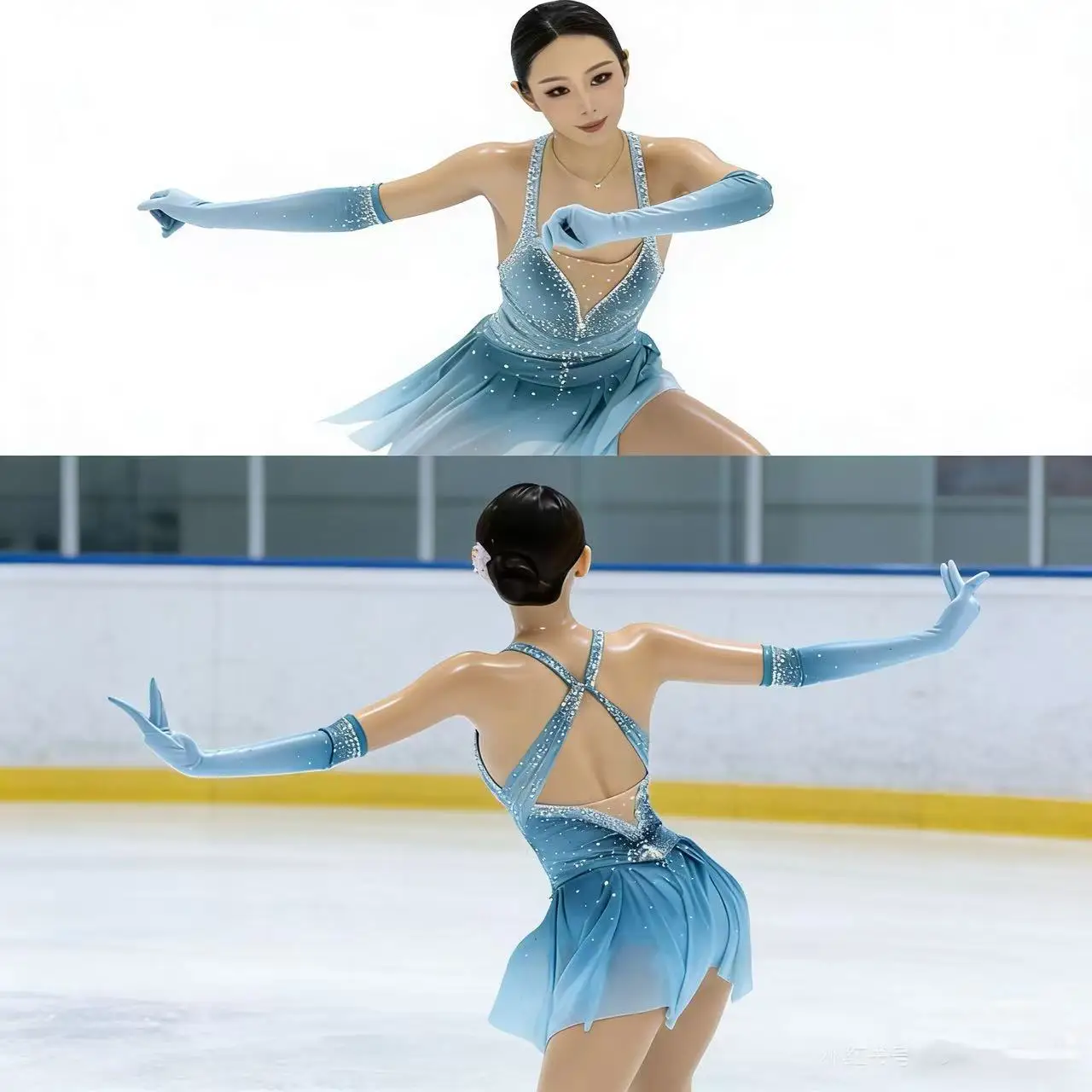 

New style figure skating performance outfit