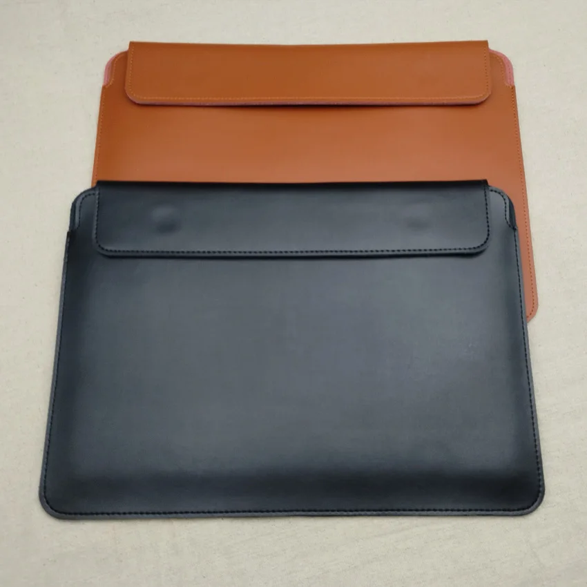 

Universal portable genuine leather tablet sleeve bag protective tablet case pouch for iPad 12 inch 13 inch 13.3 inch 14 inch