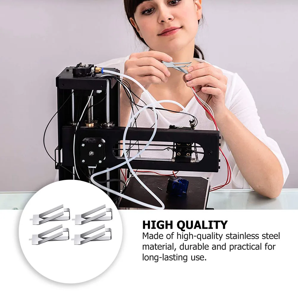 

10Pcs Glass Bed Fixing Clamp 3D Printer Accessories Easy to Operate Suitable Personal Professional Use Training Institution