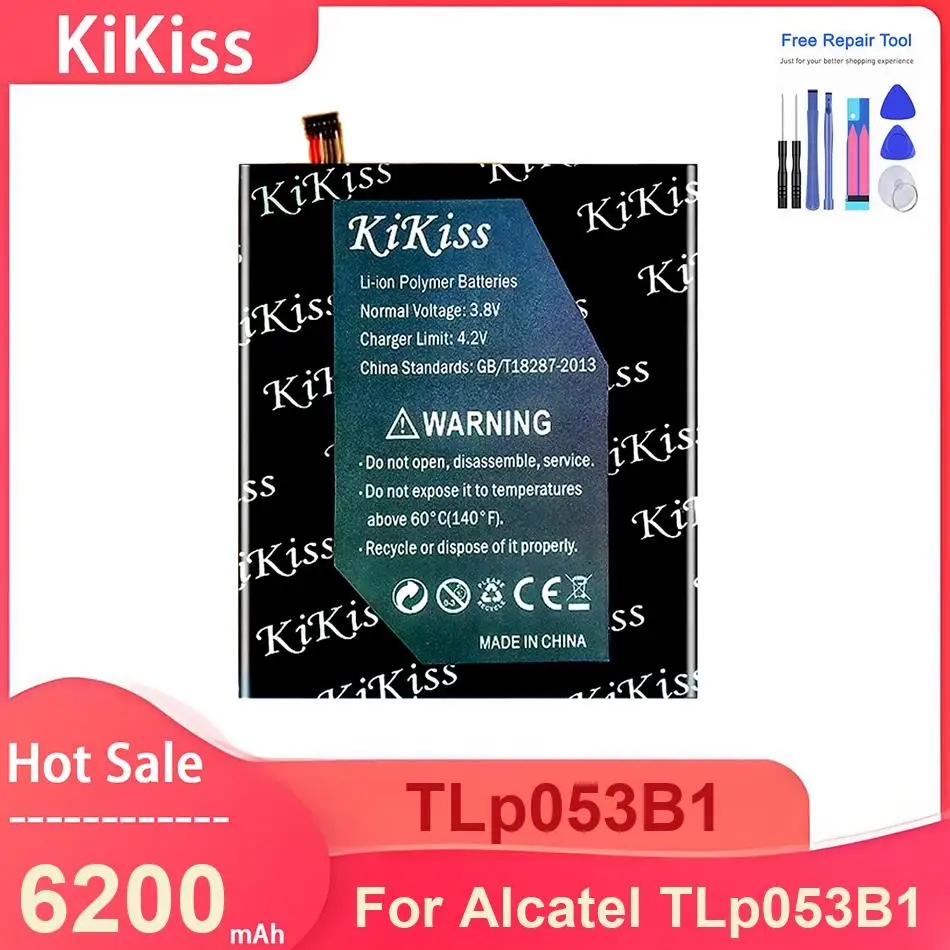

Аккумулятор для ноутбука KiKiss для Alcatel TLp053B1, TLp053B1, 6200 мАч