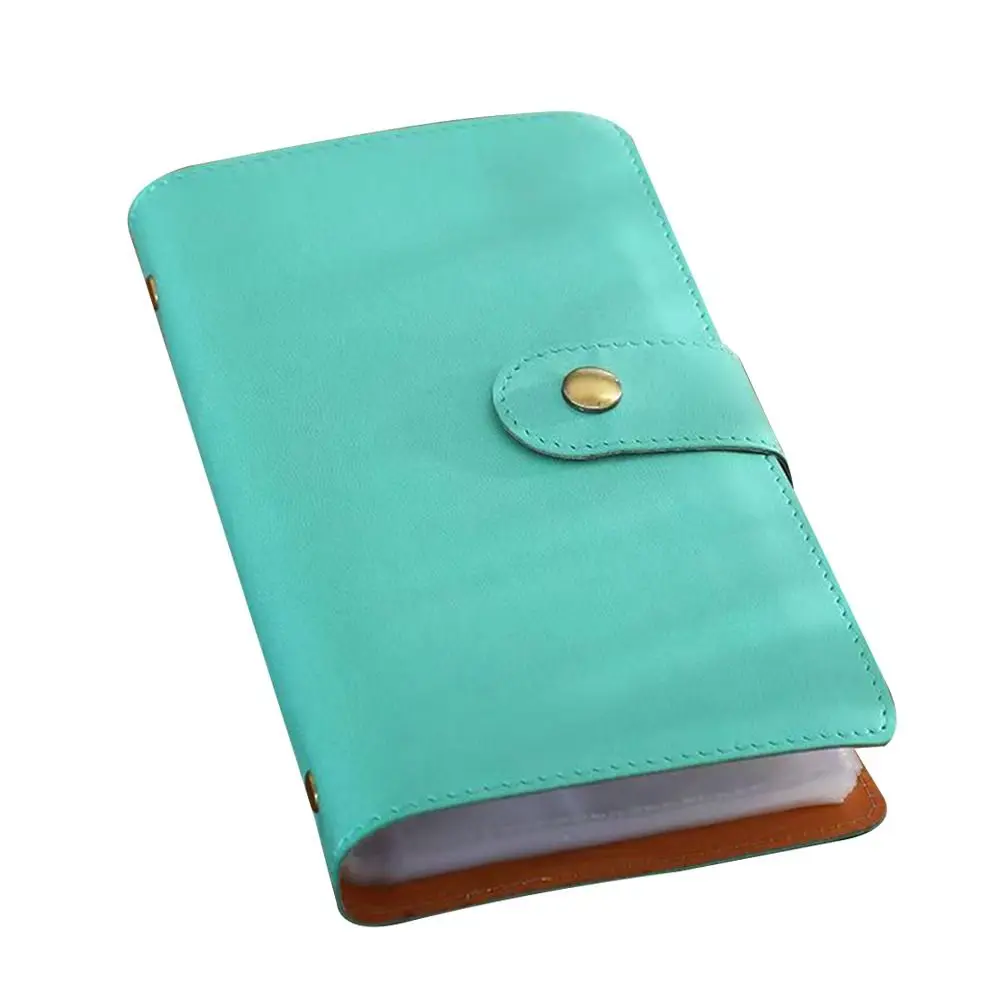 Save Money 100 Envelopes Money Saving Challeng Large Capacity PU Mini Binder Savings Challenge Waterproof Reusable Budget Binder