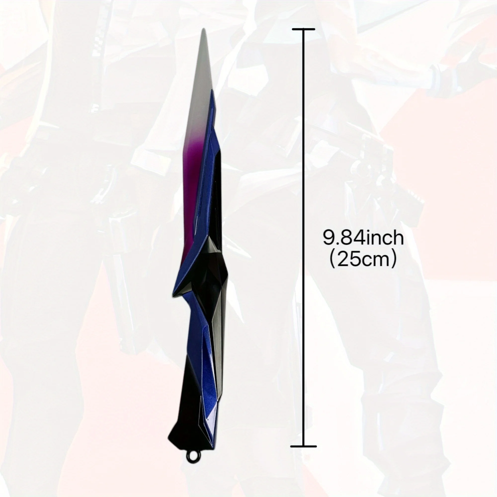 9.8인치 발로란트 싱귤러리티 메탈 카타나 검 오리지널 사무라이 세이버 닌자 나이프 일본 카타나 코스프레 액세서리 소품 장난감