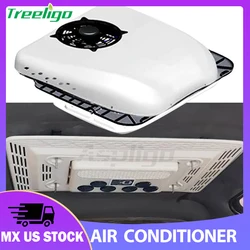 Treeligo 2025 Cool Car Electric RV Air Conditioner 24V 12V Automotive Ceiling Air Conditioning For Camper Van Caravan Motorhome