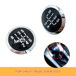 For Chevrolet Chevy Cruze 2008 2009 2010 2011 2012 5/6 Speed Gear Shift Knob Stick Head Cap Top Cover Emblem Badge Car Styling