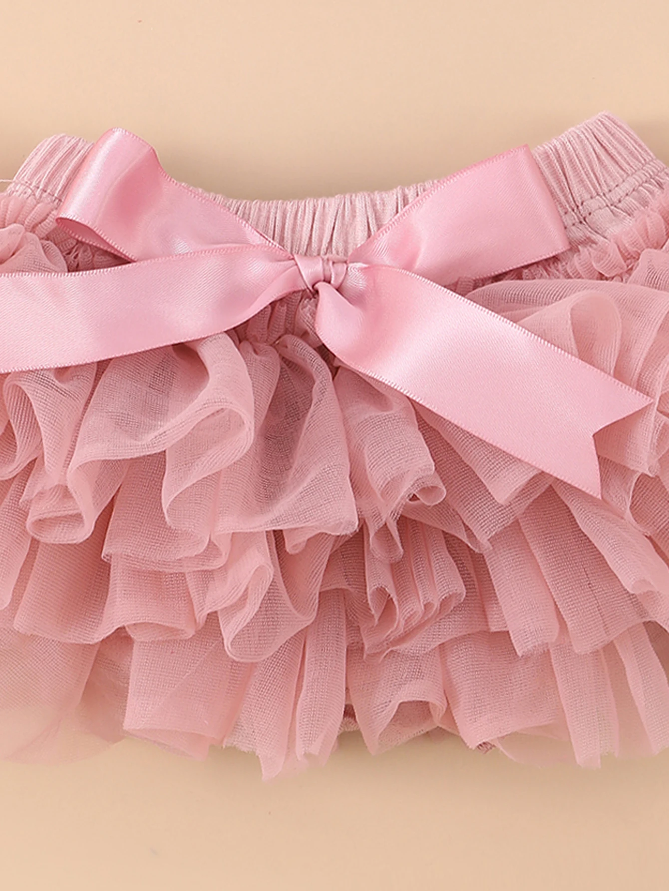Baby Girls Tulle Bloomers Infant Newborn Diapers Cover Short Baby Girls Chiffon Ruffle Bloomer