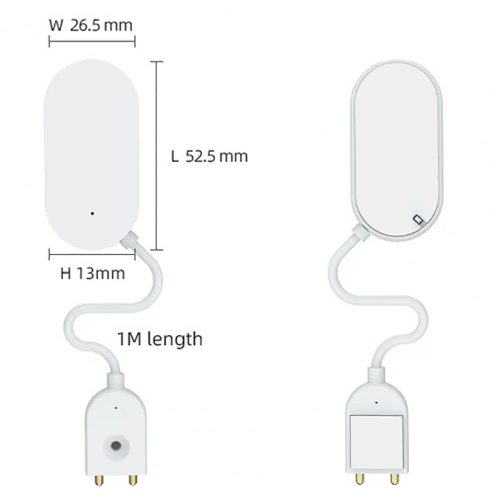 كاشف تسرب المياه الذكي Zigbee ، مستشعر فيضان المياه في المنزل ، التحكم عبر الأعمال مع أليكسا ومساعد جوجل