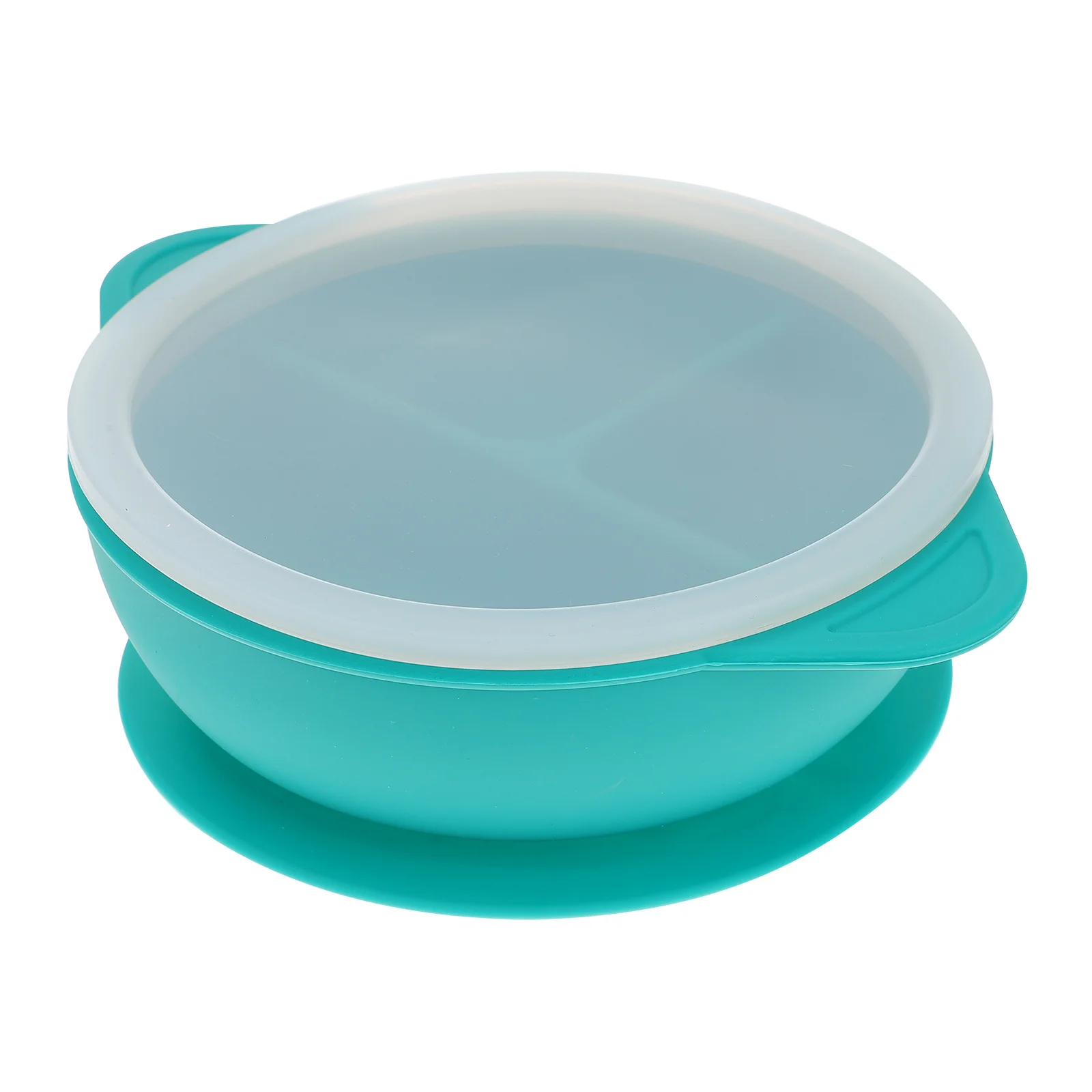 

1Pcs Drop Resistance Silicone Bowl Baby Feeding Suction Cup Dish for Rice Dessert Cuisine Food Storage Container Kids Use Green