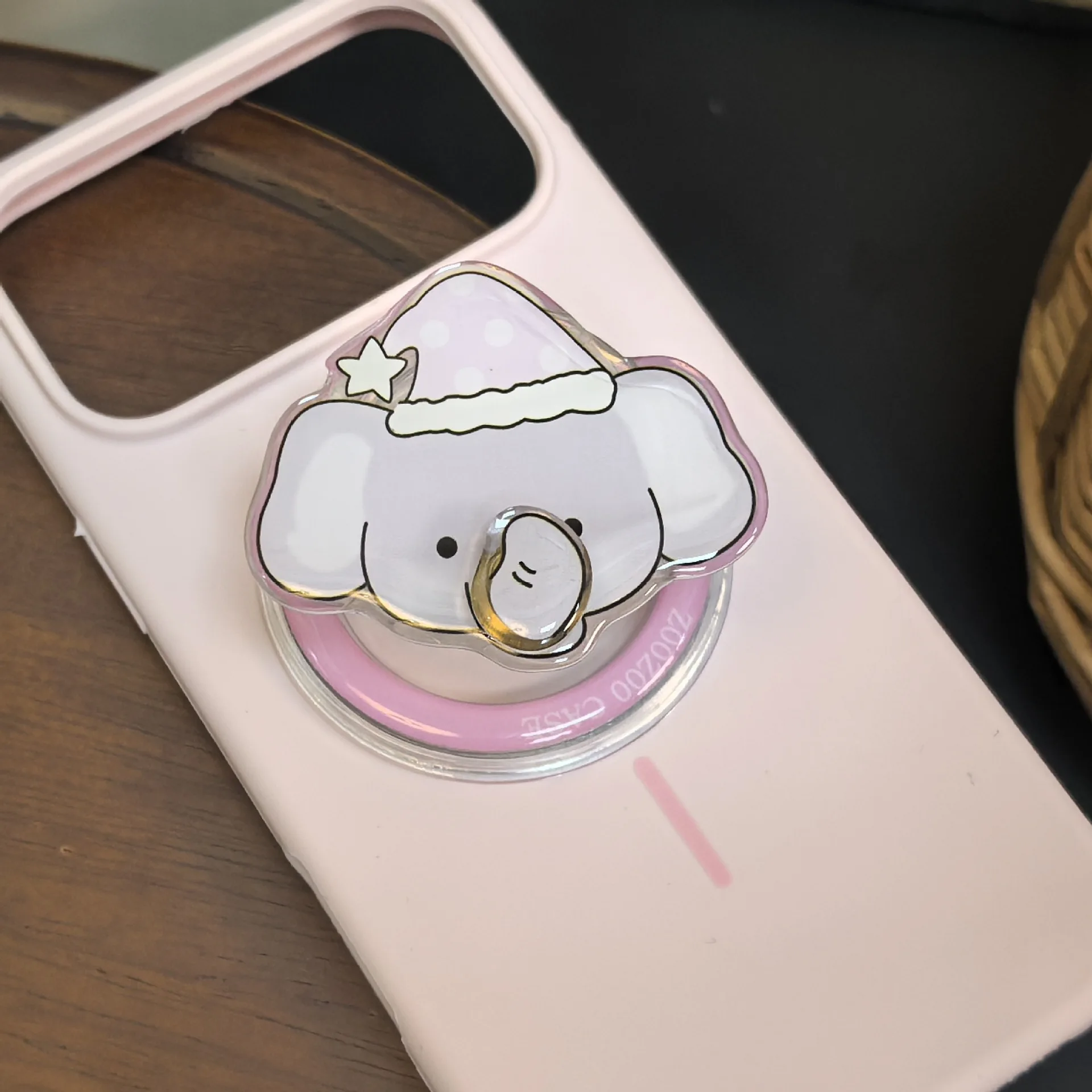 Cartoon Animal Rotate Magnetic Holder Korean Cute Phone Stand Grip Holder Support for iPhone Samsung Magsafe Universal Holder view 2