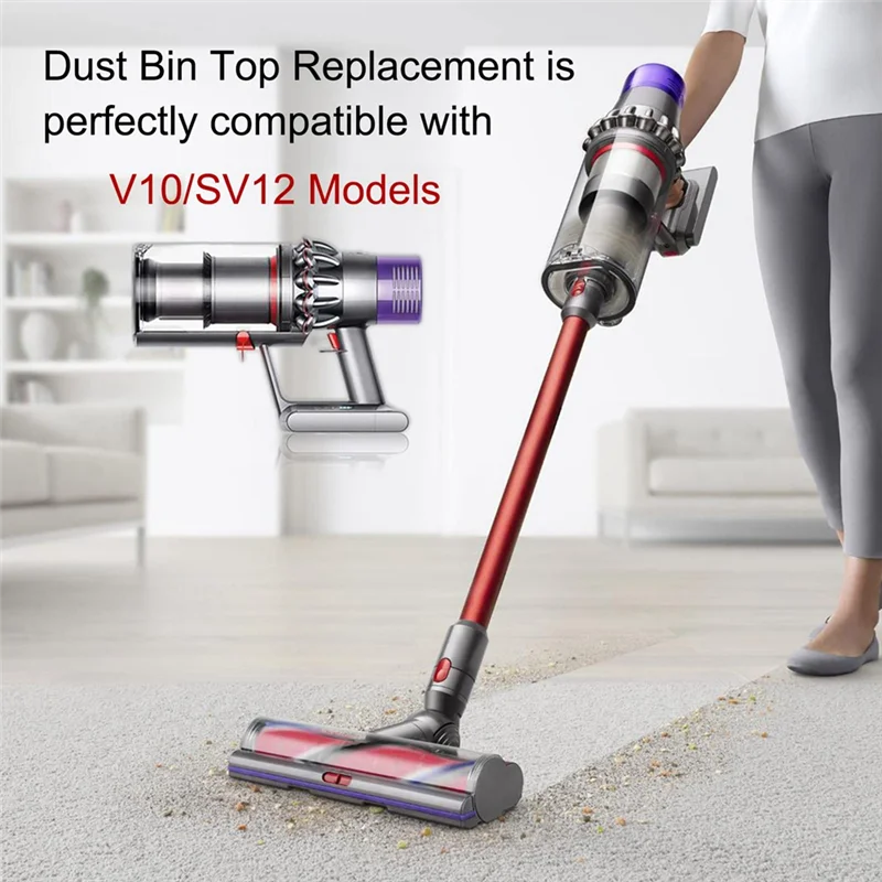 AA80-لدايسون V10 SV12 صندوق الغبار حلقة لإحكام الإغلاق الثابتة + صندوق الغبار الزناد التبديل استبدال فراغ صندوق الغبار العلوي كوب أجزاء الملحقات