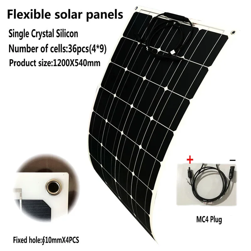 10000W/12000W Inverter 300W Solar Panel 150A Charge Controller Power Generation Home Grid Camp 12V 110V/220V Solar Power System