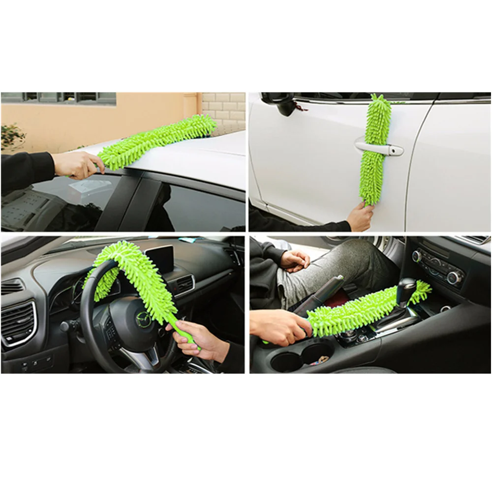1Pcs Chenille Car Body Duster Bendable Dust Mop Removing Cleaning Brush Car Dust Brush Car Cleaning Tool