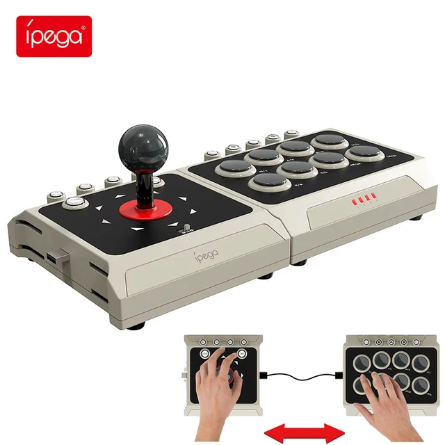 Ipega PG-9221 fighting Joystick 2 Parts Separated Gamepad Gaming Controle for Playstation 4 PS4 Nintendo Switch