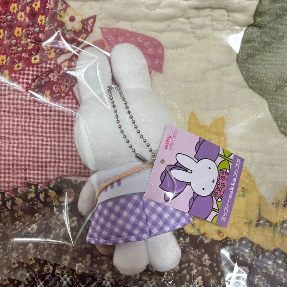 Mignon Miffy Kawaii peluche poupée dessin animé lapin poupée pendentif sac à dos sac à dos ornement jouets en peluche fille cadeau
