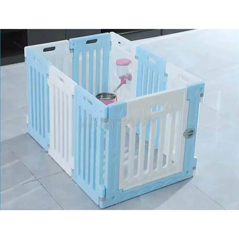 Dog Cat Playpen with Door Rabbit Guinea Pig Cages Dog Fence Cat House Cage Indoor & Outdoor Portable Yard Fence Crate Kitten