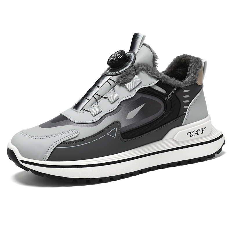 أحذية الأب الشتوية المبطنة بالصوف 2025 نموذج شعبي جديد مع مشبك دوار، أحذية رياضية للجري ممتصة للصدمات بنعال ناعمة #6