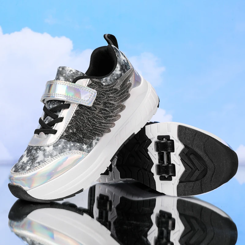 

Роликовые кроссовки для девочек: двухколесные роликовые туфли с невидимой подсветкой — детские спортивные коньки со скрытыми колесами