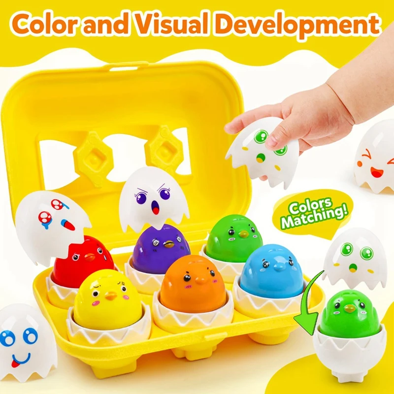 

Toddler Sensory Matching Eggs Toys Easter Eggs Filled Educational Learningtravel Bingo Perfect Stuffers Birthday Gifts