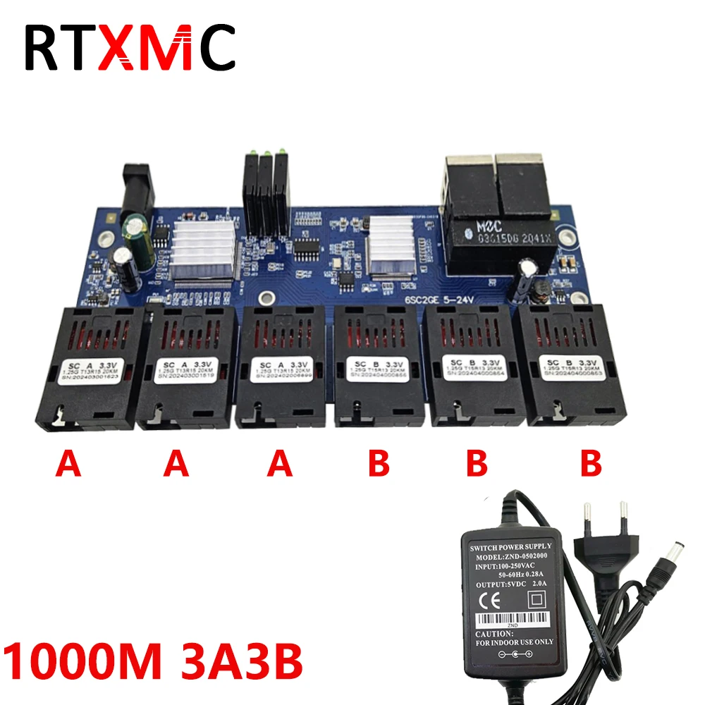 ファイバースイッチ-6-scポート-2-rj45ポート-10-100-1000mbps-イーサネット-ギガビットスイッチ-ファイバートランシーバー-メディアコンバーター