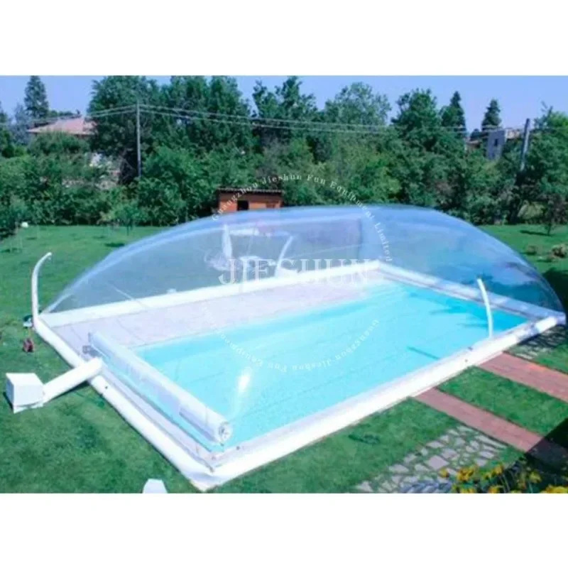 PVC Pool Dome Cover Inflatable Transparent Swimming Pool Cover Tent For Pools