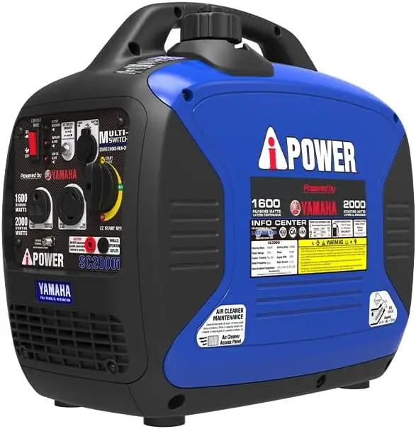 Portable Inverter Generator Ultra-Quiet Powered By Yamaha Engine RV Ready EPA Compliant Ultra Lightweight