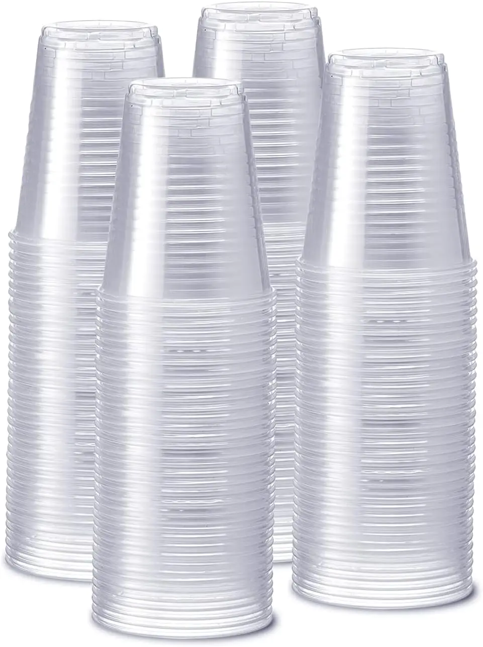 

Clear Plastic Cups [12 oz - 240 Count] Disposable Cold Drinking Cups for Parties, Events, & Everyday Use - Crystal Clear