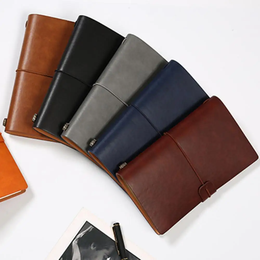 Lose blatt Notizbuch Reisender Tagebuch Tagebuch Lose blatt Notizbuch Stift halter Rekord buch Briefpapier tragbare Reise Notizblock Tagebuch