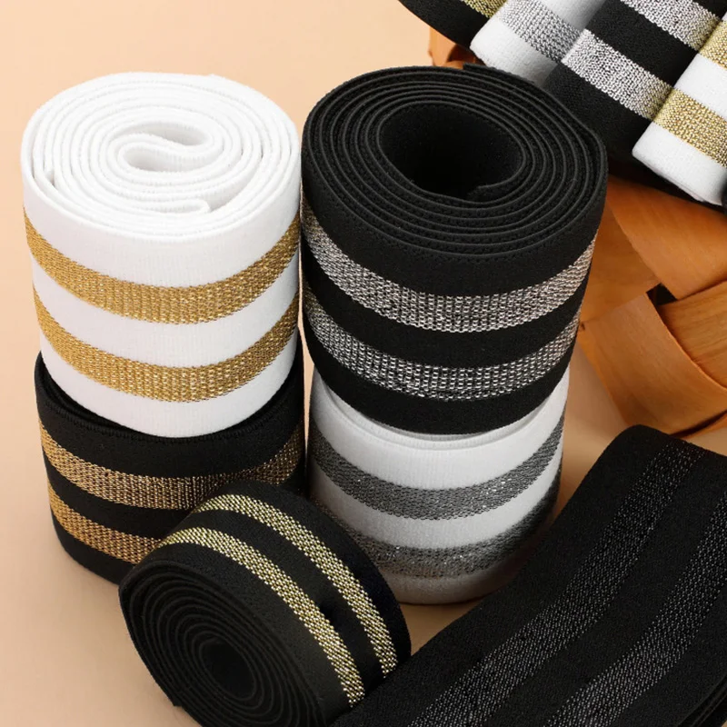 

5/10M Meetee 40/50mm Elastic Band for Bra Strap Belt Waistband Stretch Ribbon Tape Underwear Rubber Band DIY Sewing Accessories