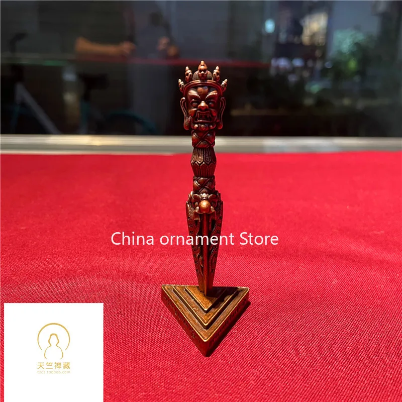Tibetan-style magic ware, copper diamond peg, face single Puba belt, base magic ware ornament set