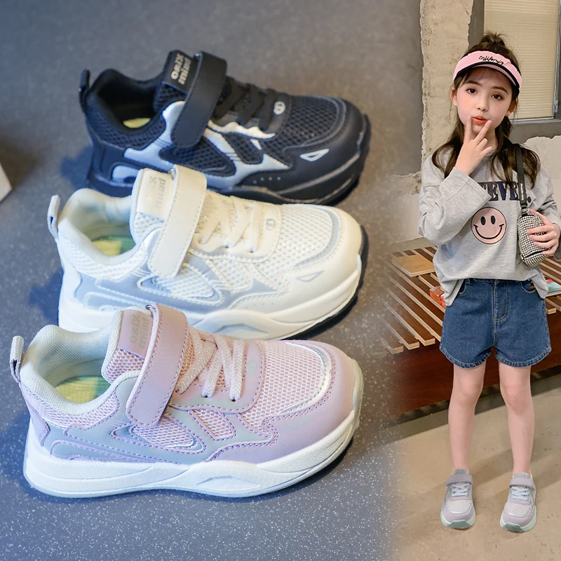 

Children's Sports Shoes 2025 Autumn Campus Fashion New Style Girls Running Soft Soled Casual Single Shoes